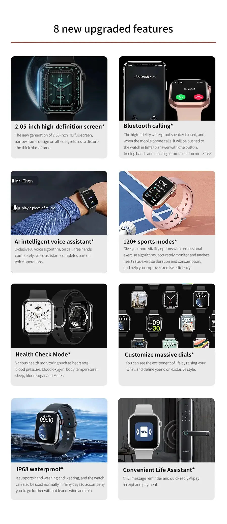 Watch 10 Smartwatch For Apple Android